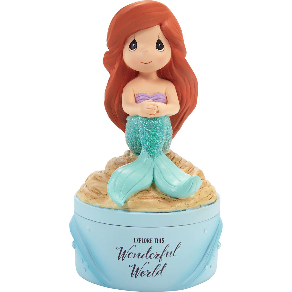 Precious Moments Disney Explore This World Ariel Covered Box