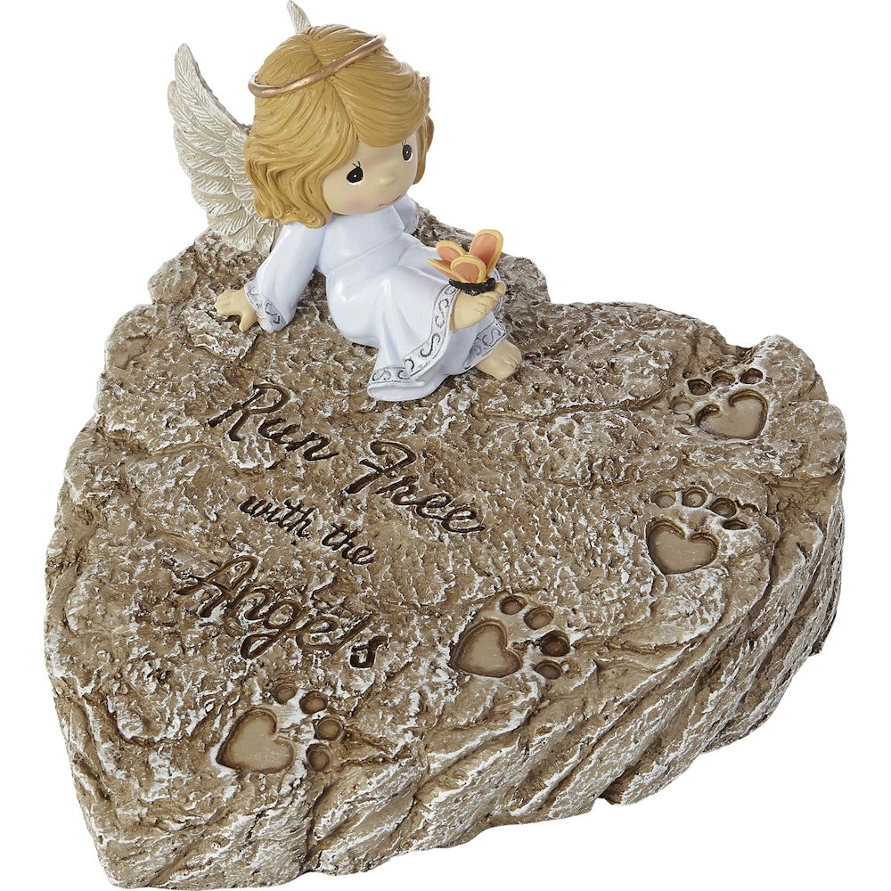Precious Moments Run Free With The Angels Pet Memorial Garden Stone