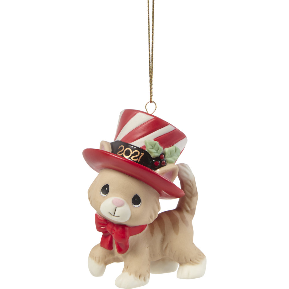 Precious Moments We Wish You A Meow-y Christmas 2021 Cat Ornament