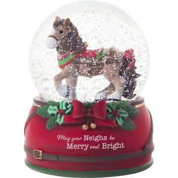 Precious Moments May Your Neighs Be Merry And Bright 2021 Snow Globe