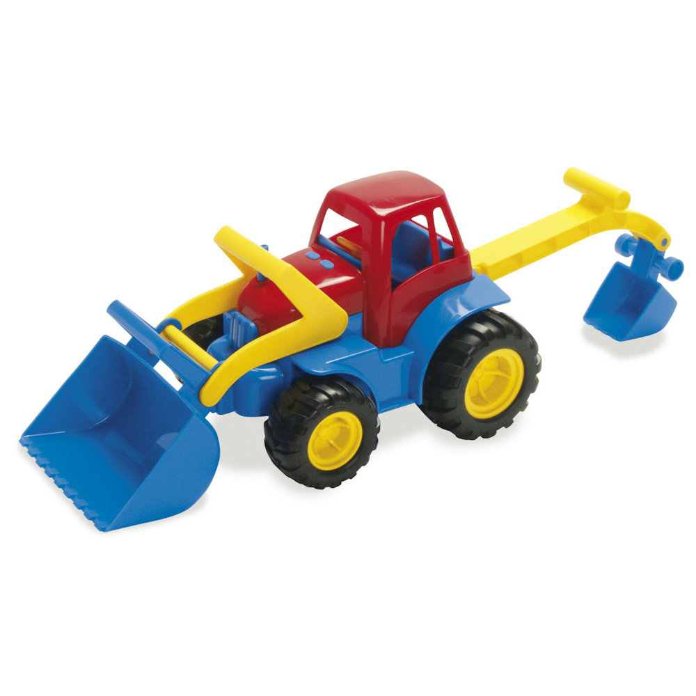 Dantoy Tractor-Digger with Rubber Wheels