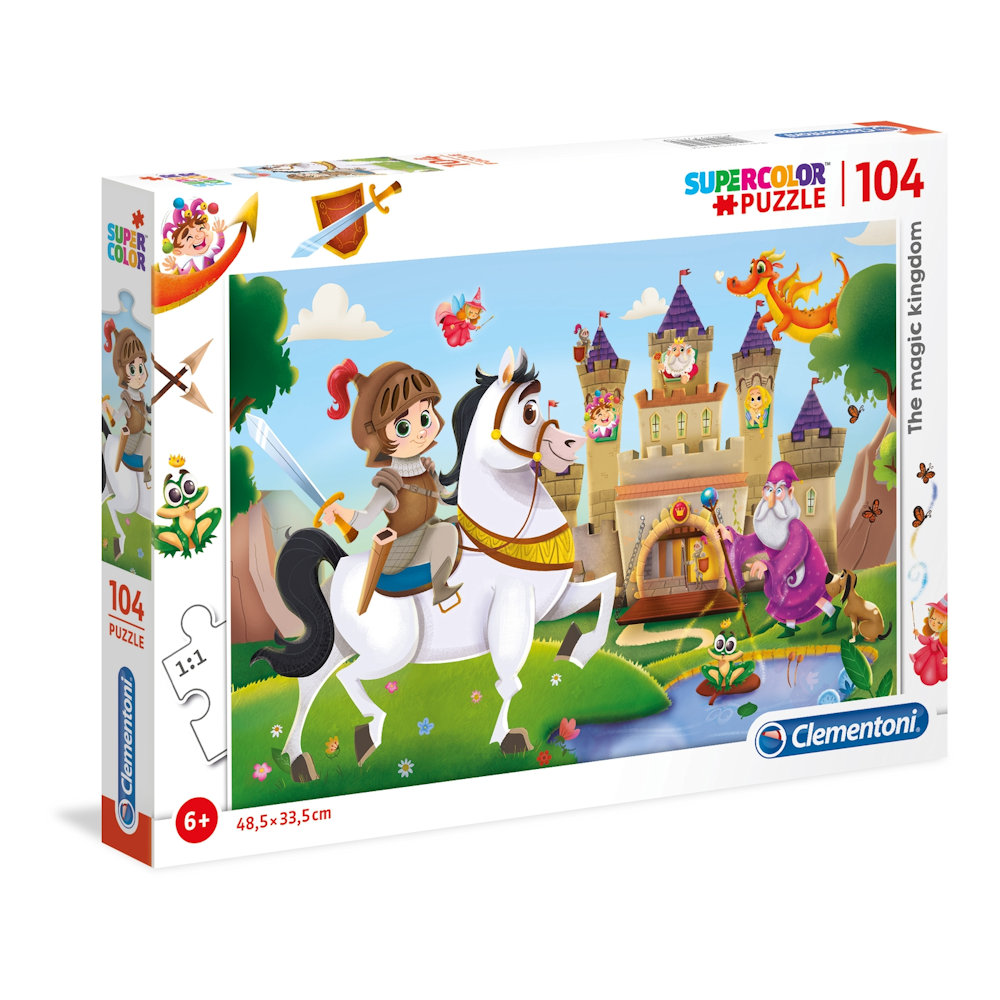 Clementoni Super Color Series 104 - The Magic Kingdom Puzzle