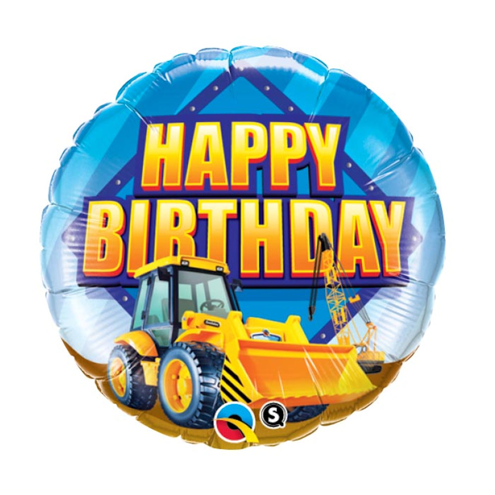 burton+BURTON 18" Happy Birthday Construction Balloon