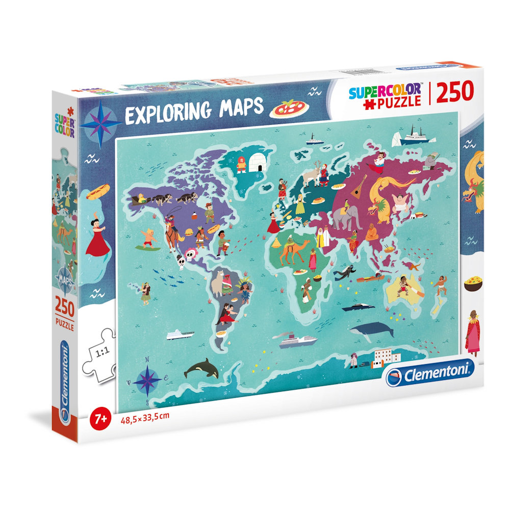 Clementoni Exploring Maps - Customs & Traditions in the World Puzzle