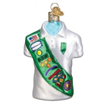 Old World Christmas Girl Scout Uniform Ornament