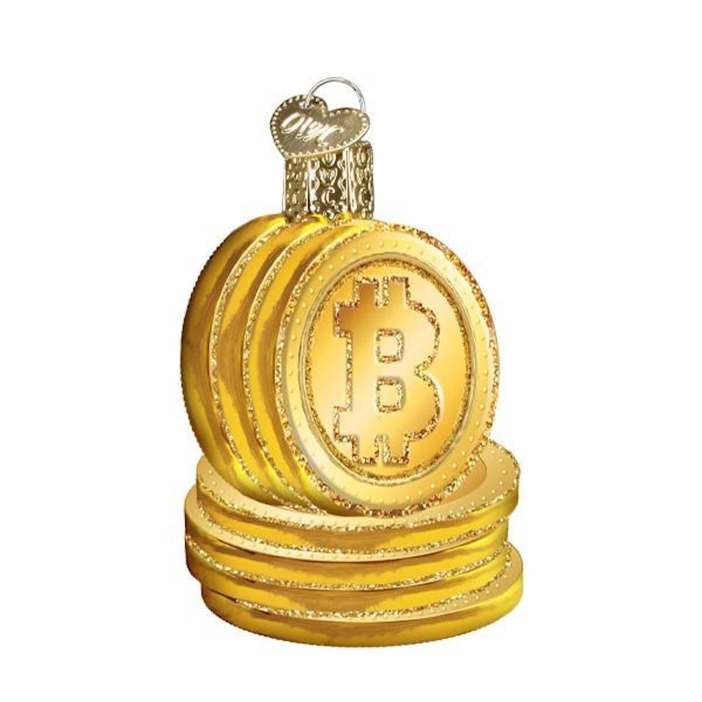 Old World Christmas Bitcoin Ornament