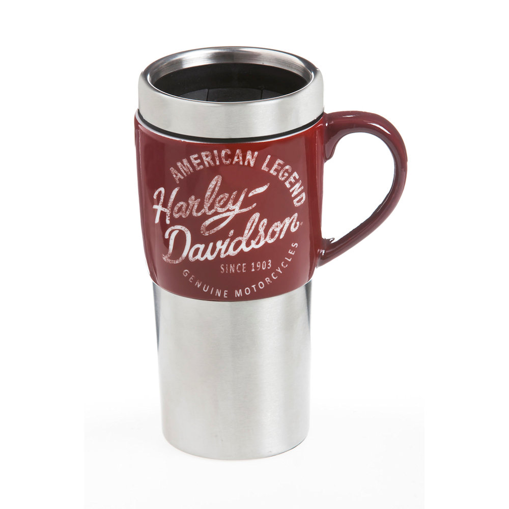 Evergreen Harley-Davidson Heritage Ceramic Stainless Stell Travel Mug