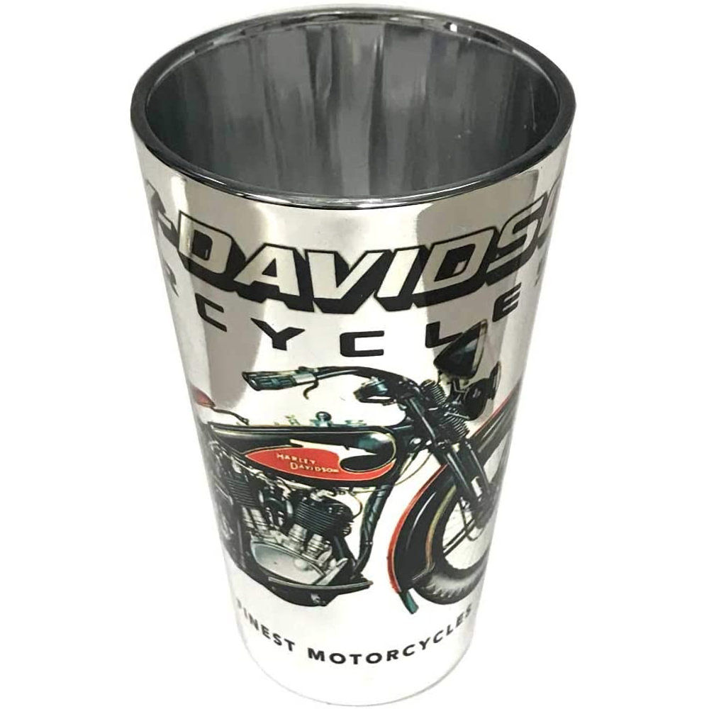 Evergreen Harley-Davidson Vintage Motorcycle Pint Glass 16 oz