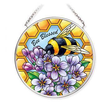 Amia Bee (Bee Blessed) Small Circle Suncatcher