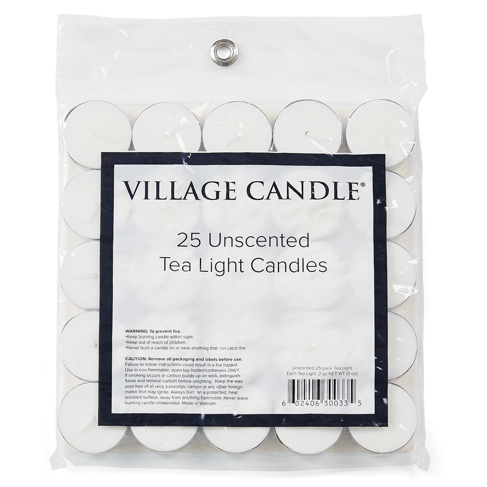 Village Candle Unscented Tea Lights