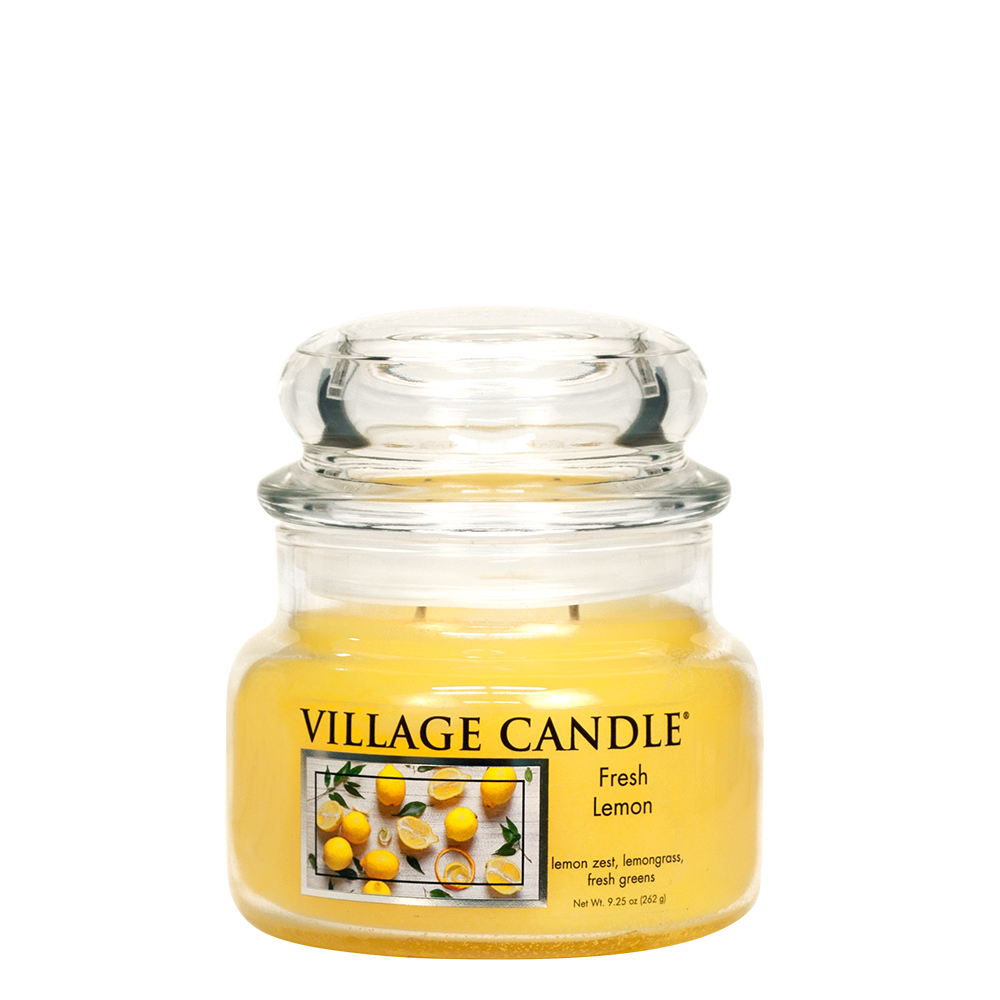Village Candle Fresh Lemon - Small Apothecary Candle
