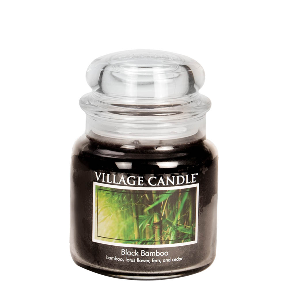 Village Candle Black Bamboo - Medium Apothecary Candle