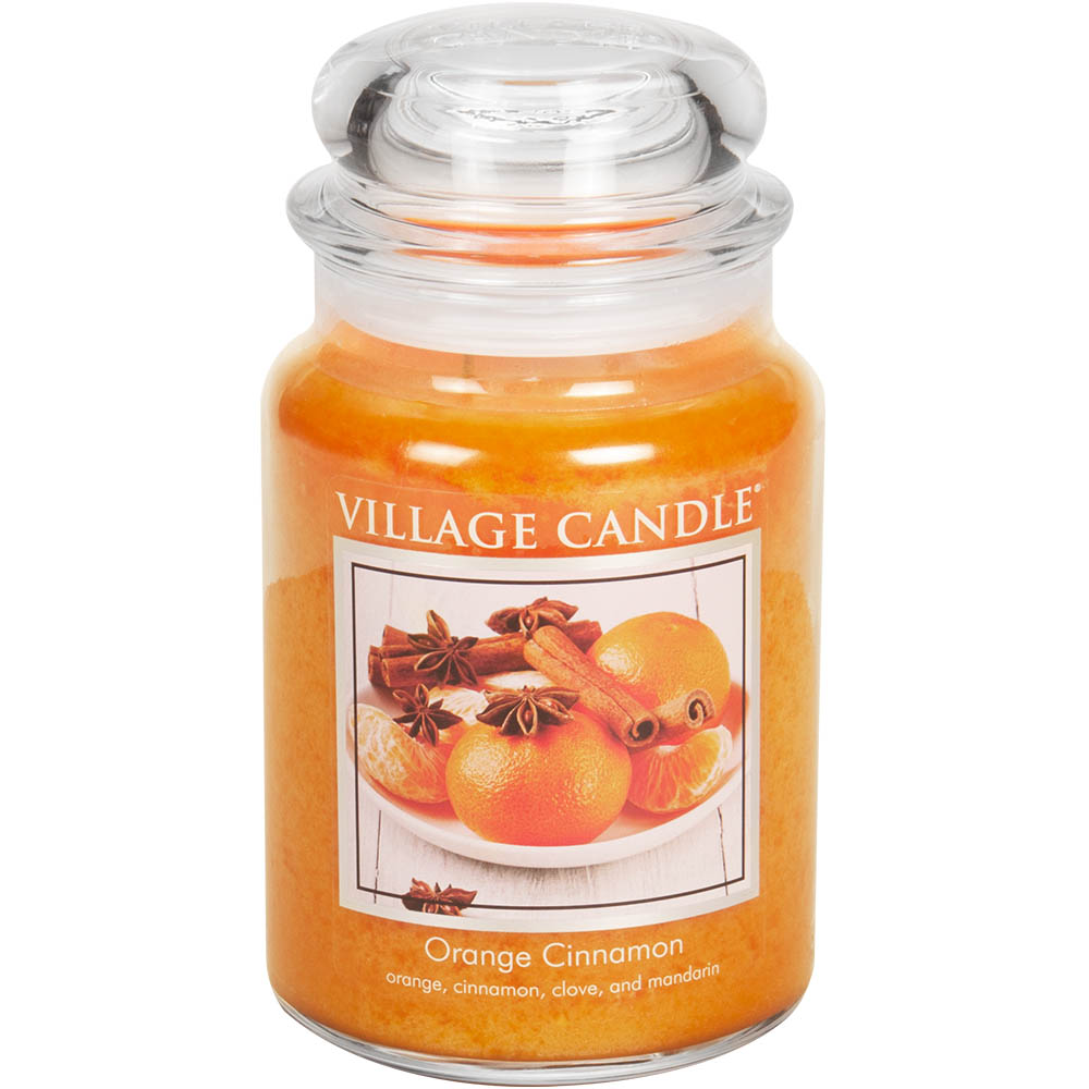 Village Candle Orange Cinnamon - Large Apothecary Candle