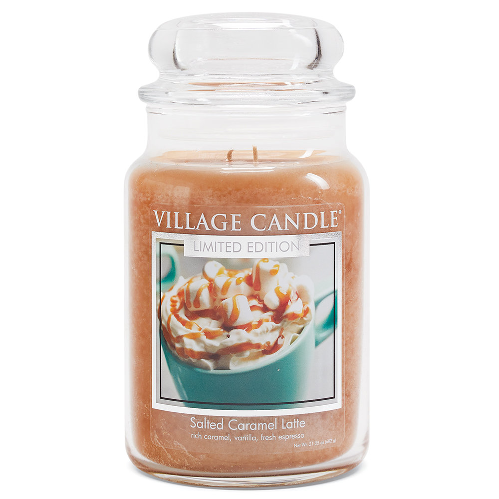 Village Candle Salted Caramel Latte - Large Apothecary Candle