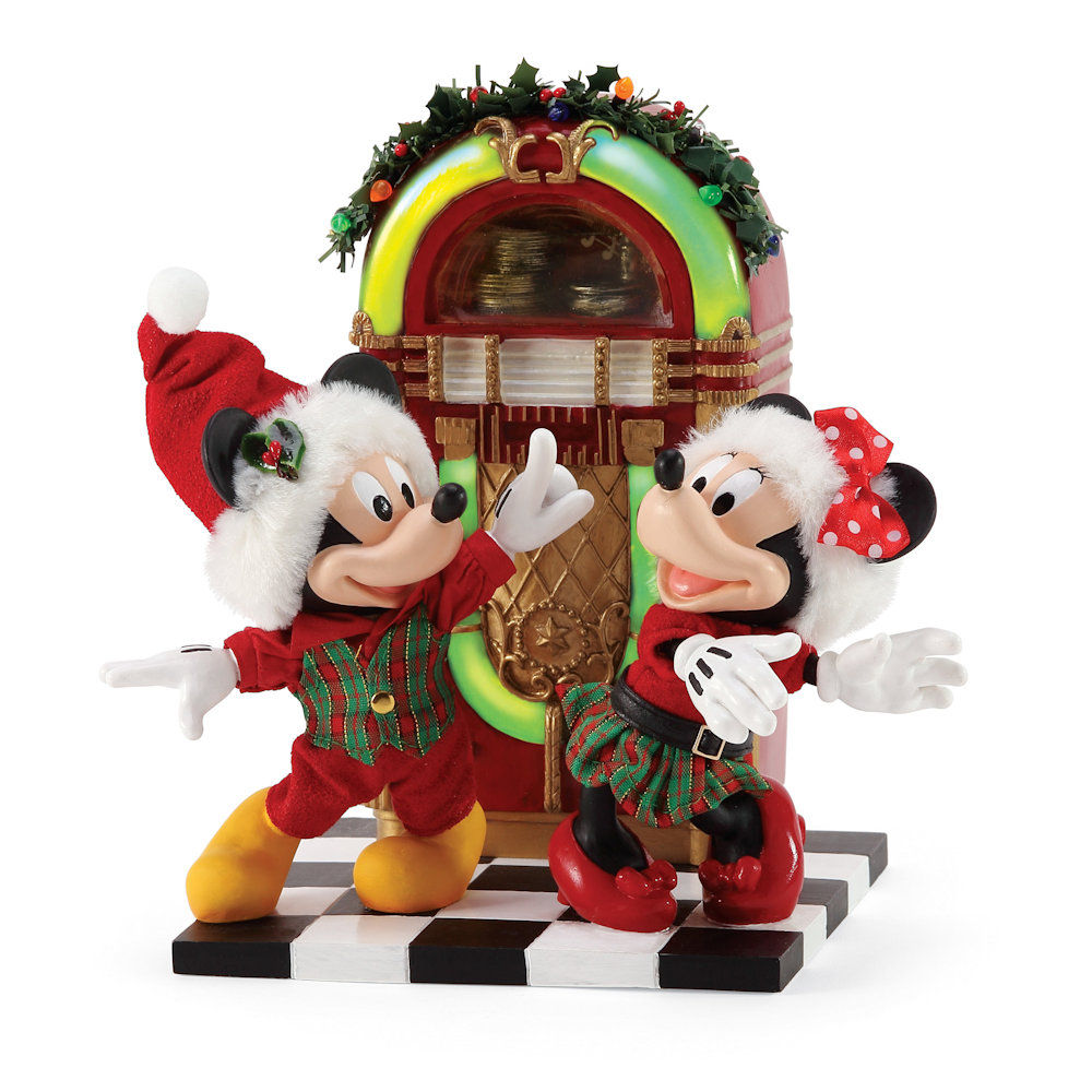 Possible Dreams Disney Jingle Bell Swing Clothtique Mickey & Minnie