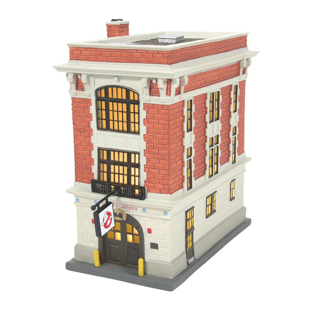 Department 56 Ghostbusters Firehouse Lighted Building