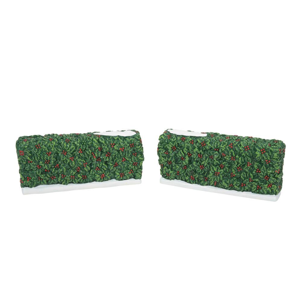 Department 56 Cross Product Accessories Holiday Holly Hedges
