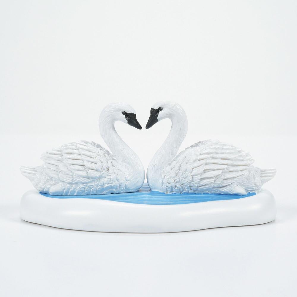 Department 56 Cross Product Accessories White Christmas Swans
