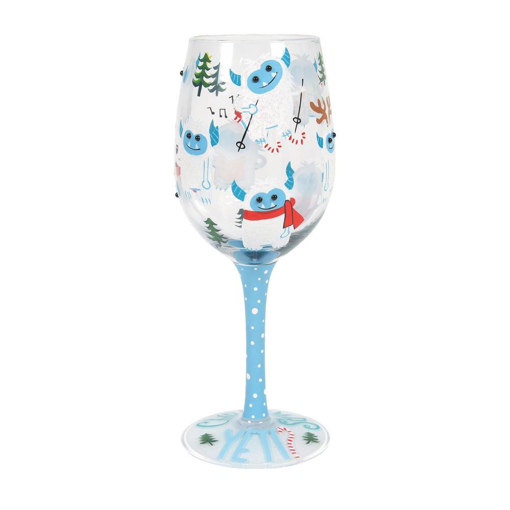 Lolita Is it Christmas Yeti? Wine Glass