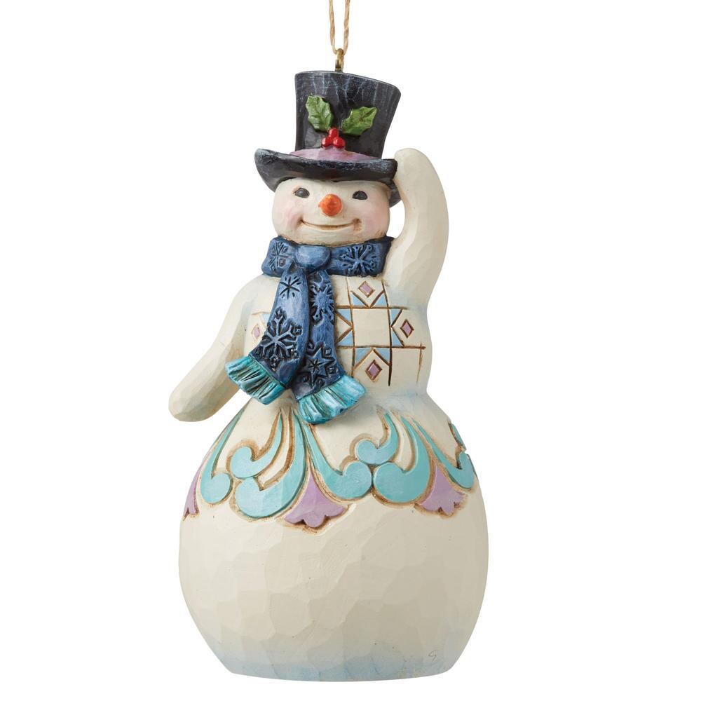 Heartwood Creek Snowman With Top Hat Ornament