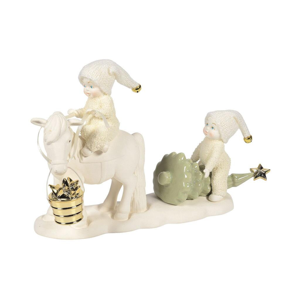 Snowbabies Classic Collection Horse Drawn Christmas Figurine