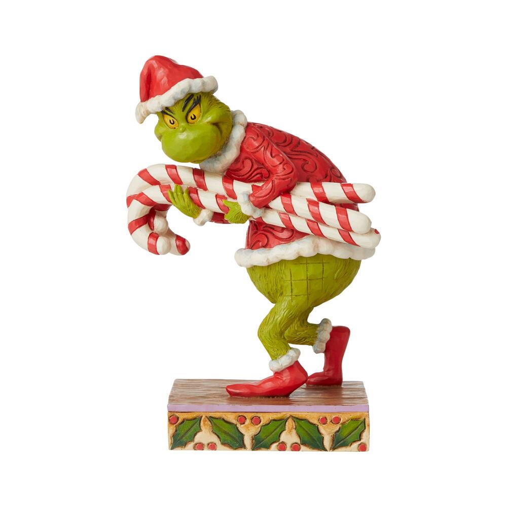 Heartwood Creek Dr Seuss Grinch Stealing Candy Canes Figurine