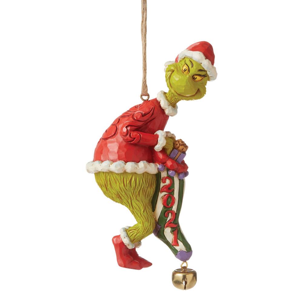 Heartwood Creek Dr. Seuss Grinch Dated 2021 Stocking Ornament