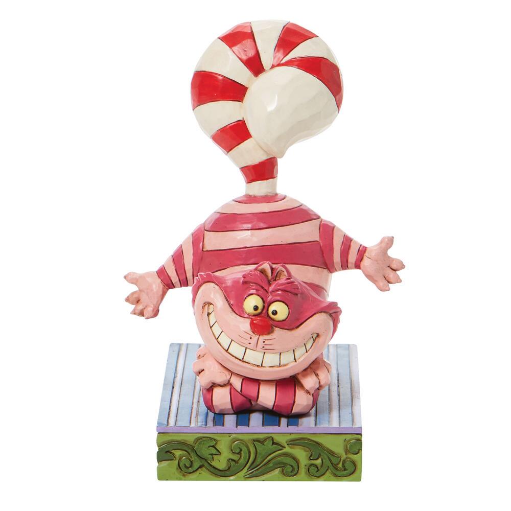 Heartwood Creek Disney Cheshire Cat Candy Cane Tail Personality Pose