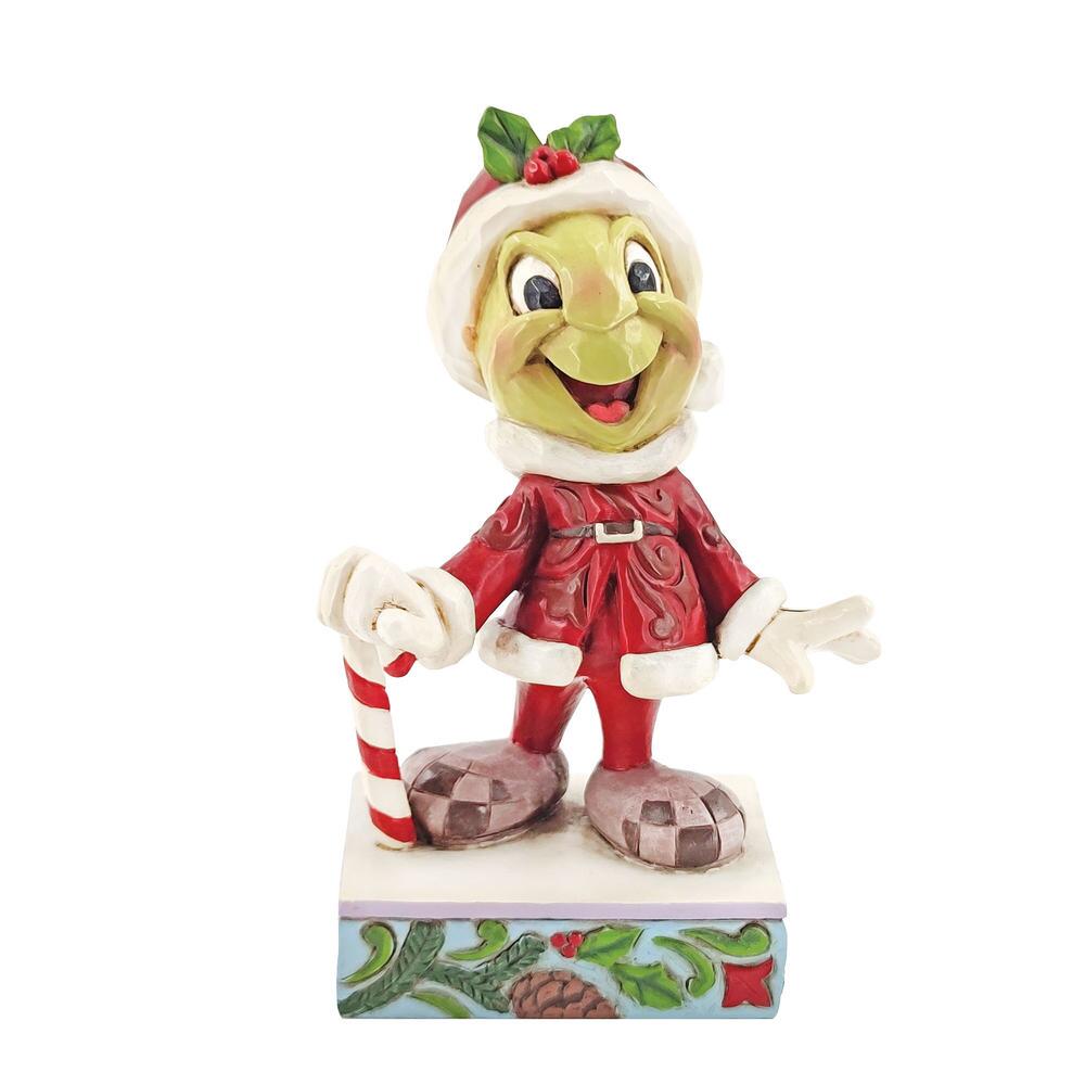 Heartwood Creek Disney Traditions Jiminy Santa Personality Pose