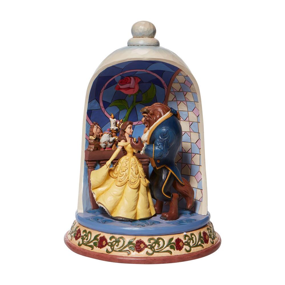 Heartwood Creek Disney Traditions Beauty and the Beast Rose Dome