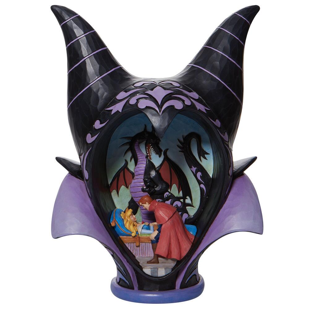 Heartwood Creek Disney Traditions Maleficent Headdress Scene Figurine