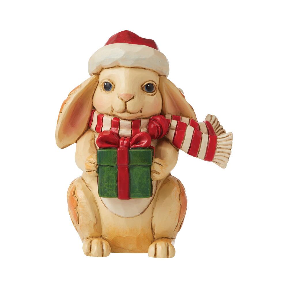 Heartwood Creek Christmas Bunny Mini Figurine