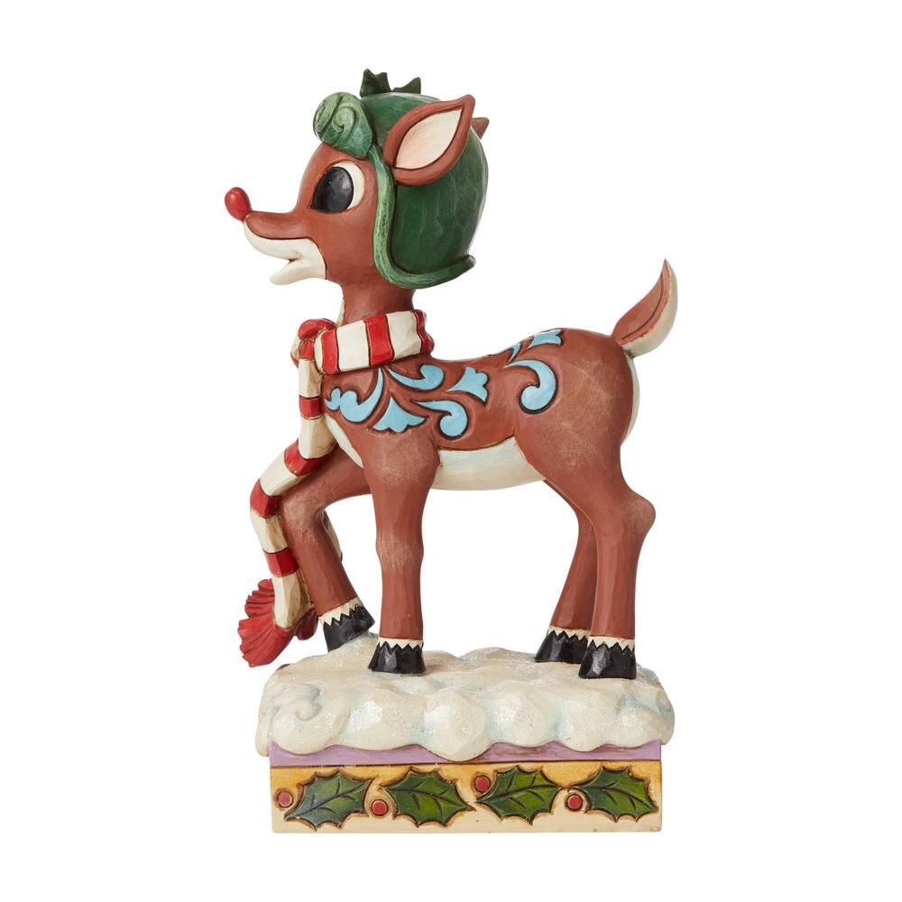 Heartwood Creek Rudolph Traditions Rudolph in Aviator Hat Figurine