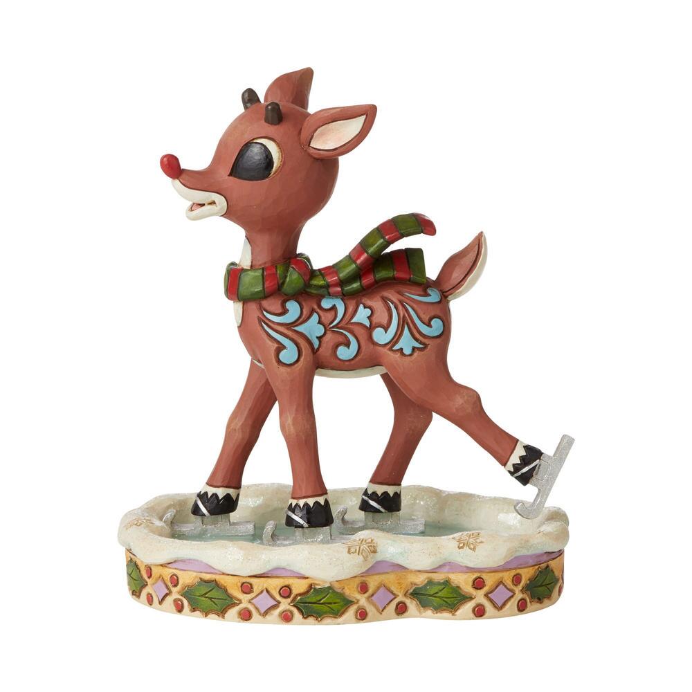 Heartwood Creek Rudolph Traditions Rudolph Ice Skating Figurine