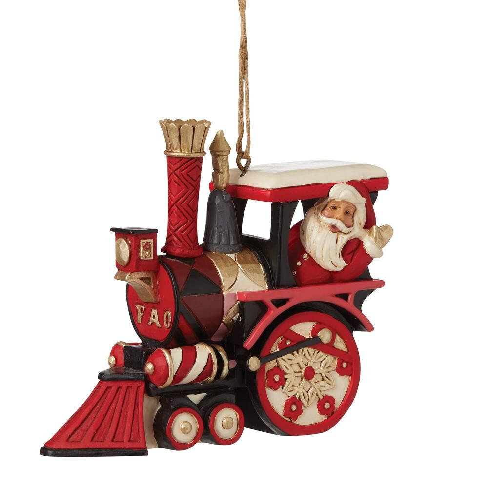 Heartwood Creek FAO Schwarz FAO Santa in Train Ornament