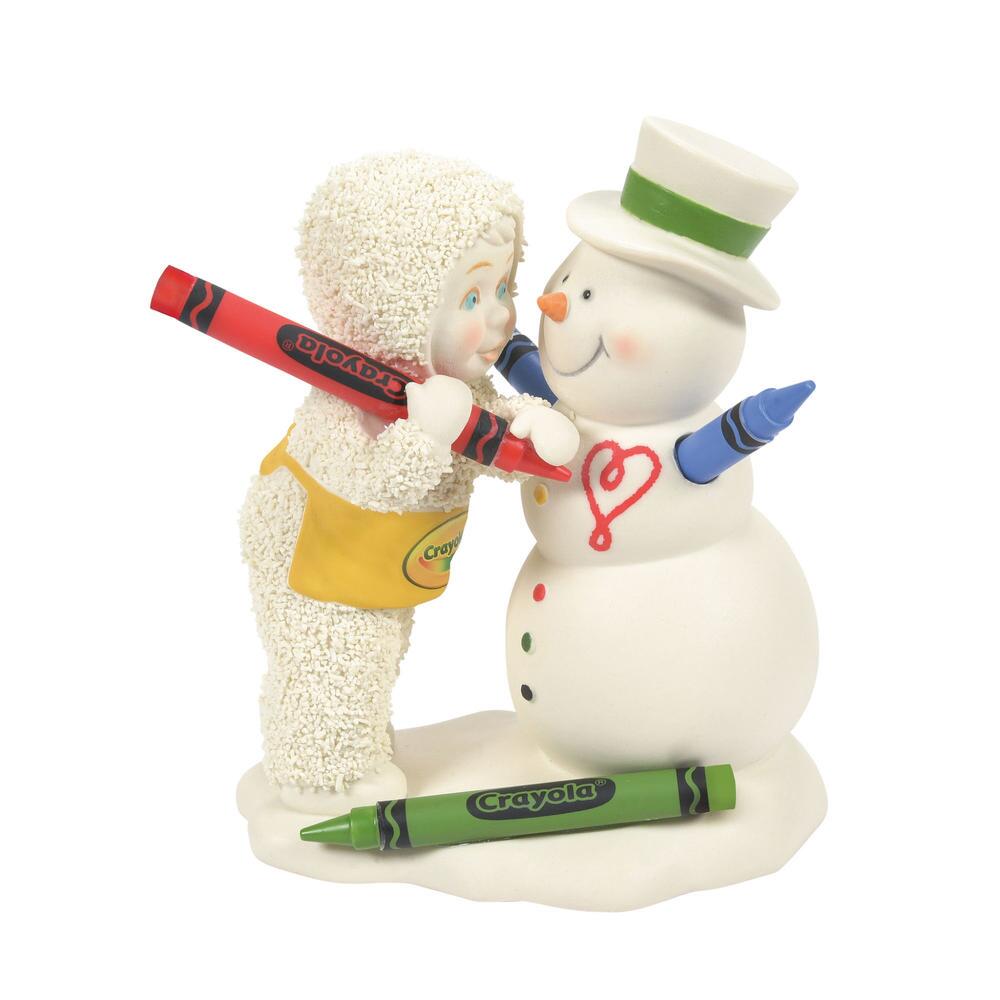 Snowbabies The Guest Collection Colorful Snowman Figurine