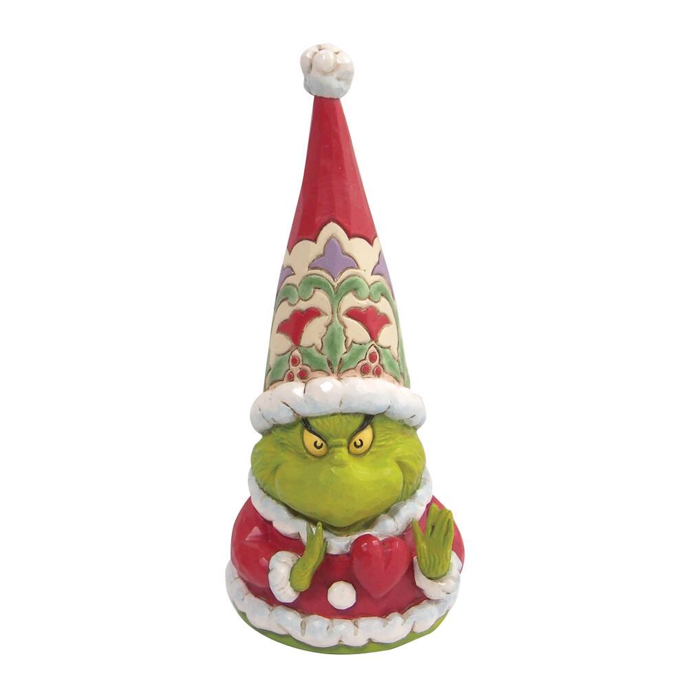 Heartwood Creek Dr Seuss Grinch Gnome with Large Heart Figurine