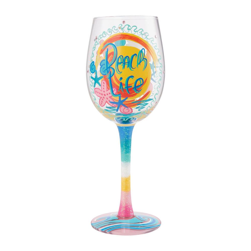 Lolita Beach Life Wine Glass