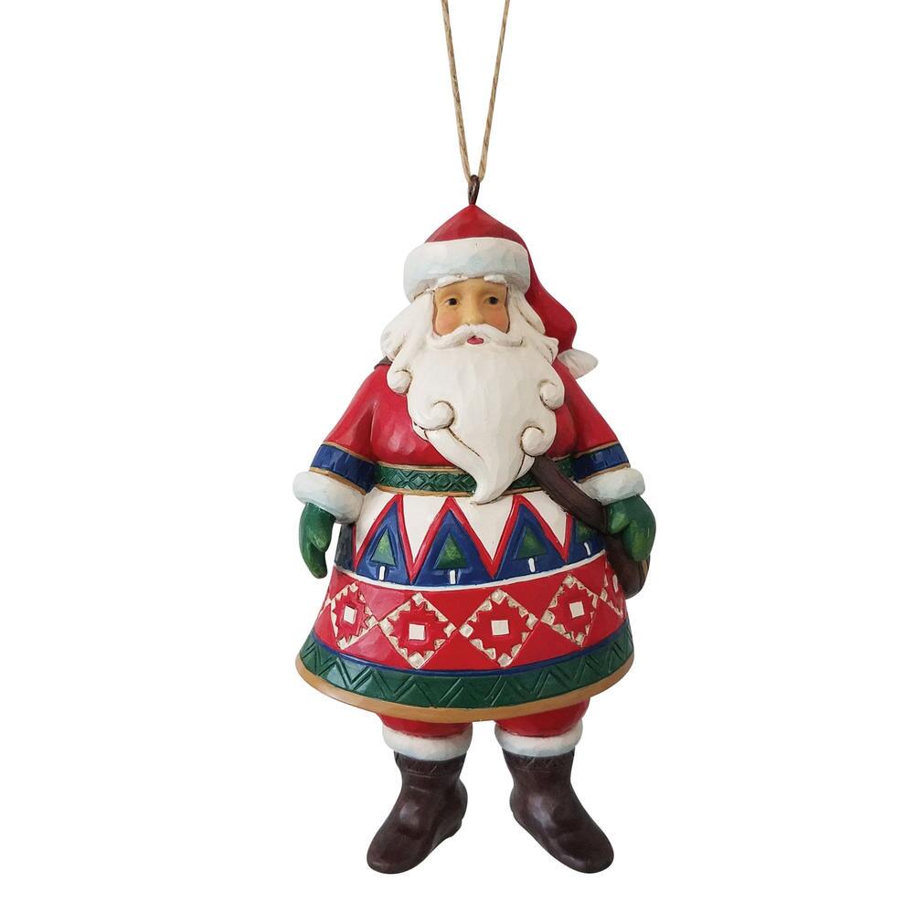 Heartwood Creek Lapland Santa with Satchel Ornament
