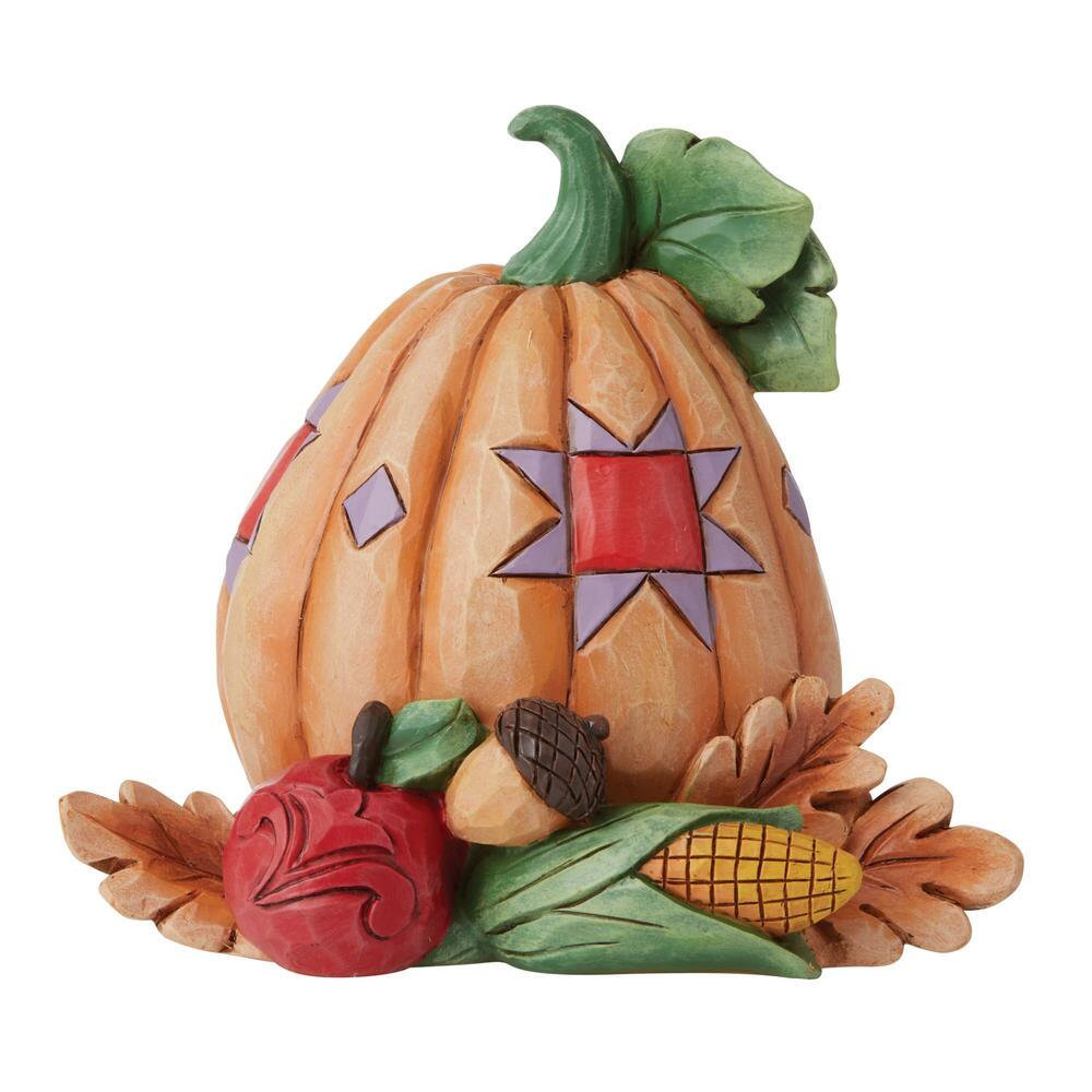 Heartwood Creek Pumpkin with Bounty Mini Figurine