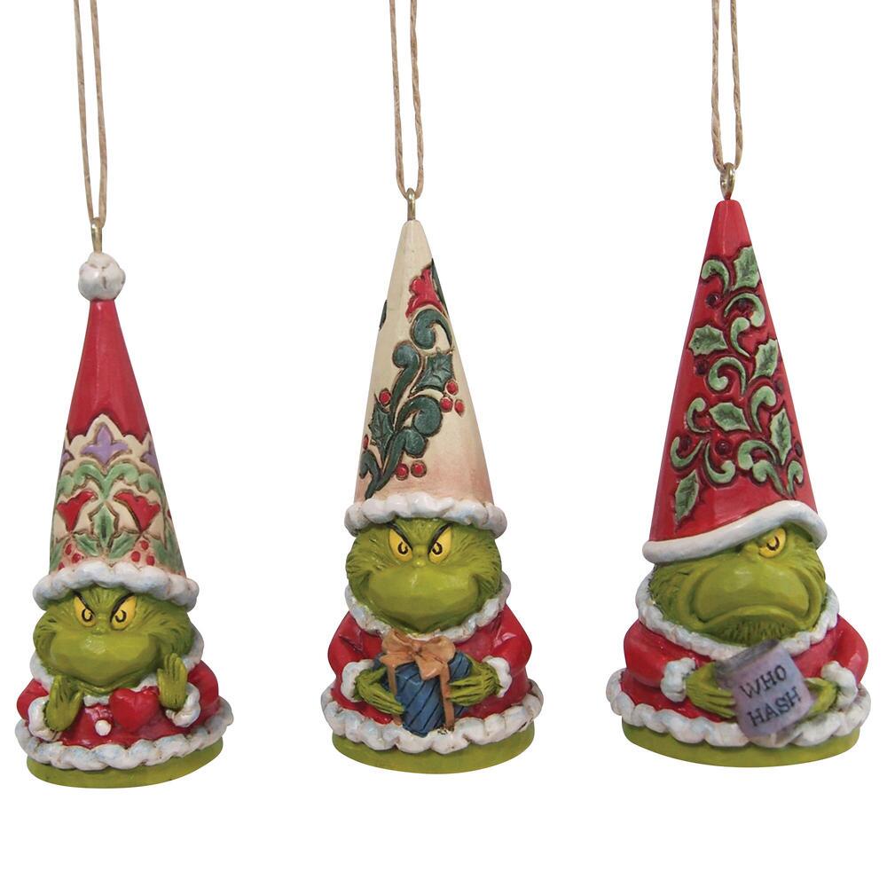 Heartwood Creek Dr. Seuss Grinch Gnome Ornament Set Of 3