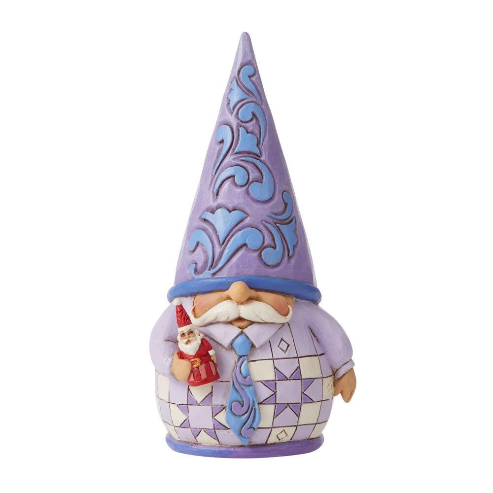 Heartwood Creek An Artist Like Gnome Other - Purple Gnome with Santa