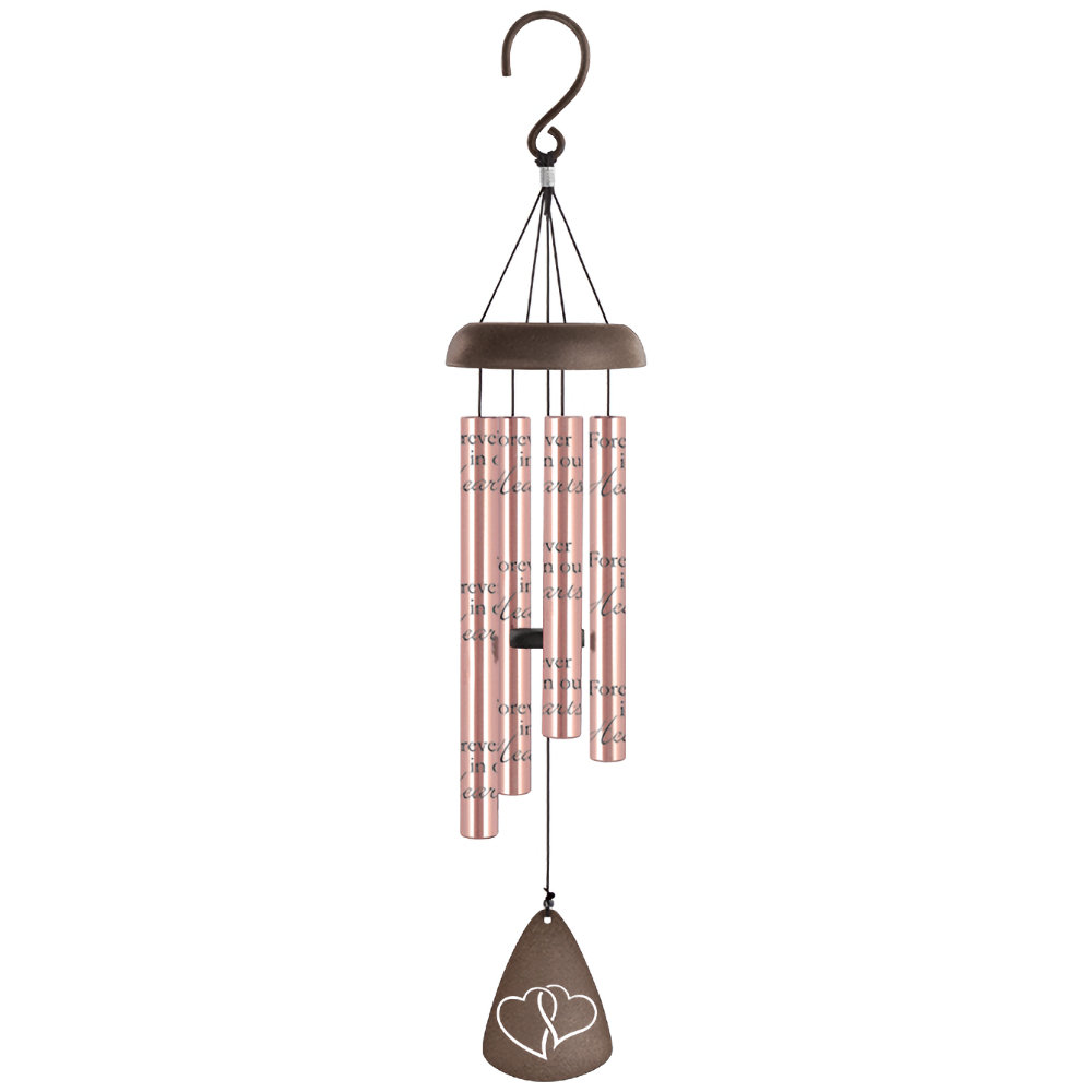 Carson Home Accents In Our Hearts 21" Rose Gold Sonnet Chime