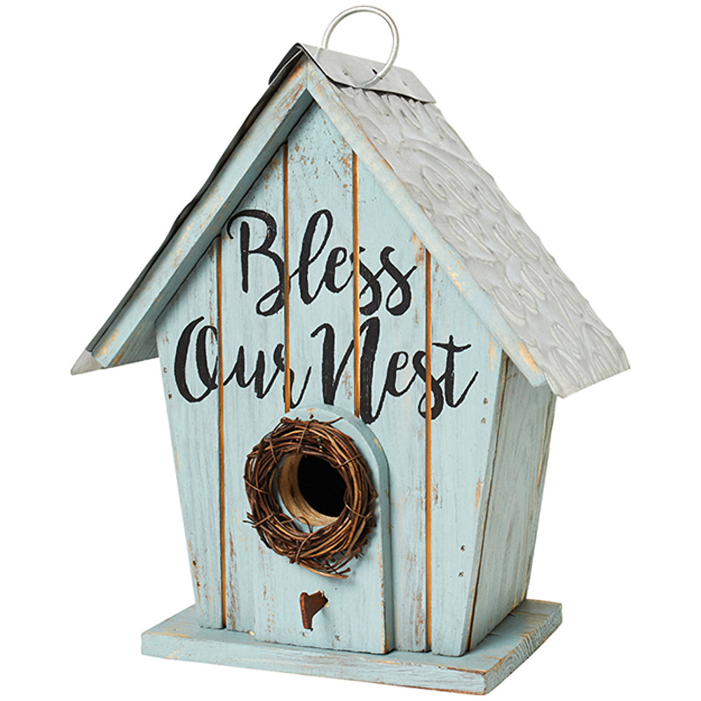 Carson Home Accents Bless Our Nest Birdhouse