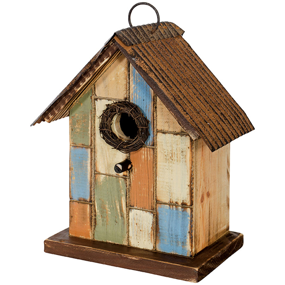 Carson Home Accents Patchwork Birdhouse