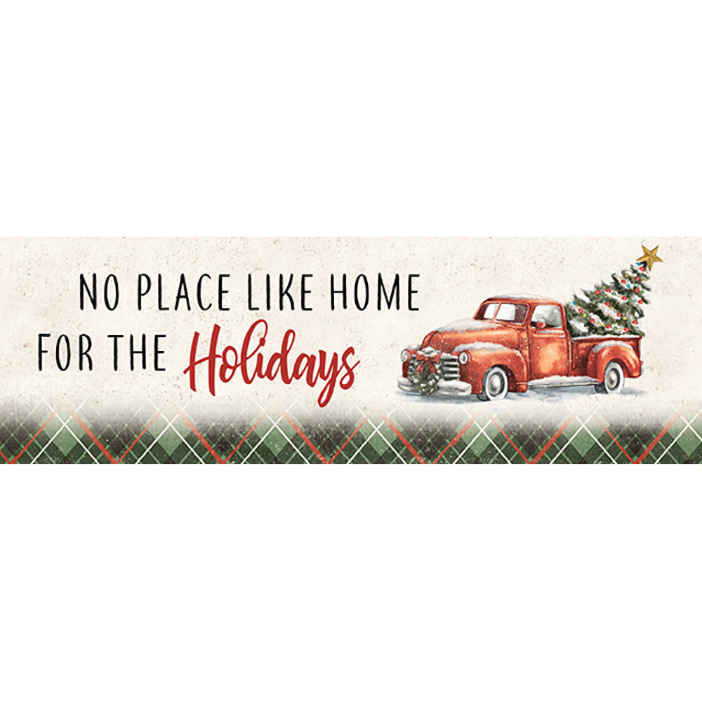 Carson Home Accents "Home For The Holidays" Message Bar