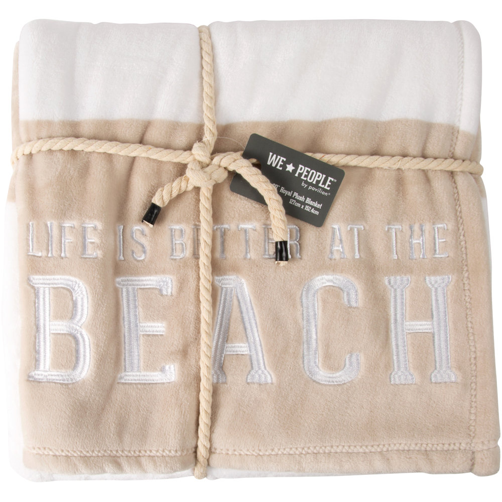Pavilion Gift We People Beach - 50" x 60" Royal Plush Blanket