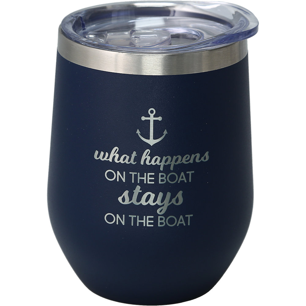 Pavilion Gift We People What Happens - 12 oz Stemless Travel Tumbler
