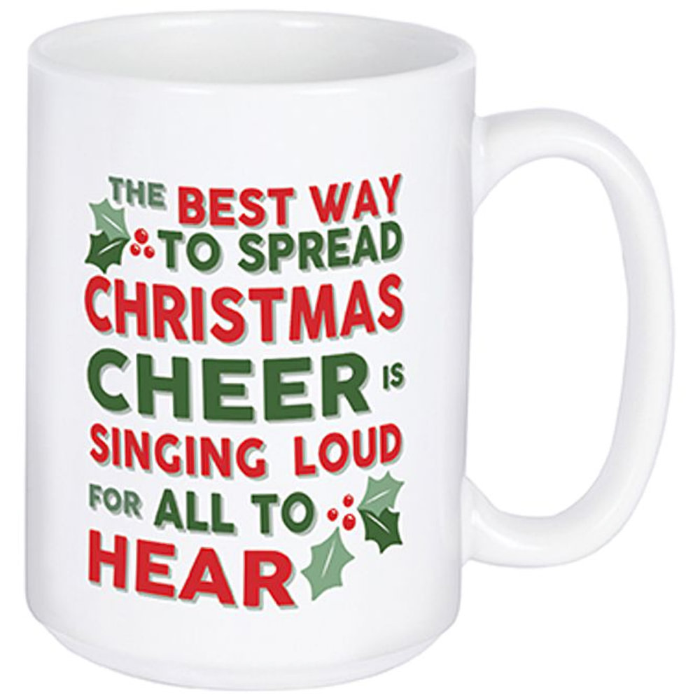 Carson Home Accents Christmas Cheer Boxed Mug