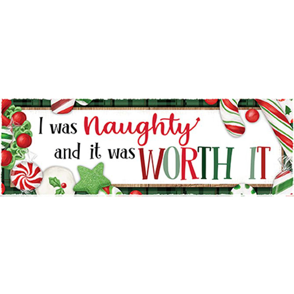 Carson Home Accents "Naughty" Magnet Message Bar
